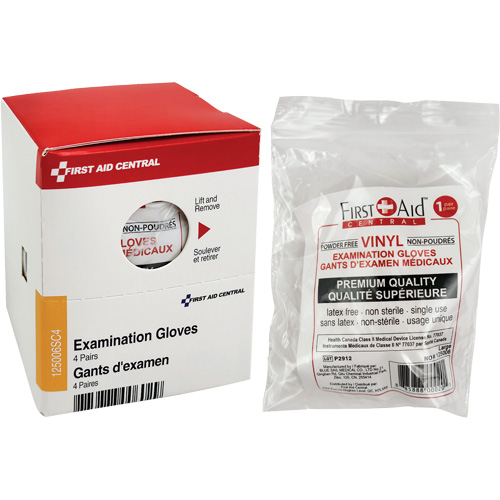 Recharge de gants d'examen SmartCompliance, Vinyle, Sans poudre, Transparent, Classe 2 Dufferin Supply