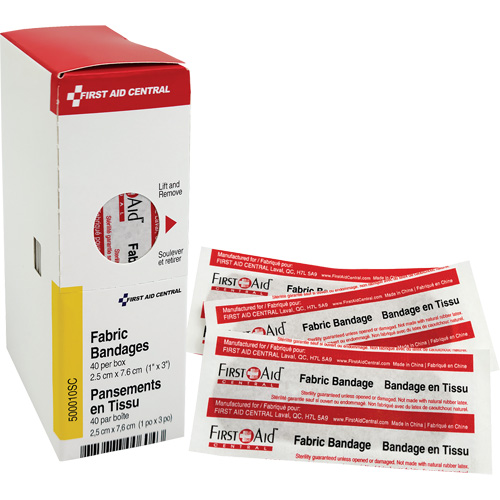 Recharge de bandages adh&eacute;sifs SmartCompliance, Rectangulaire/carr&eacute;e, 3", Tissu, Non st&eacute;rile Dufferin Supply