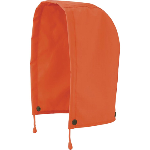 5400H 300D Trilobal Ripstop Waterproof Rain Jacket Hood, High Visibility Orange, Polyester Dufferin Supply