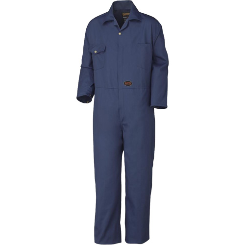515T Coveralls with Zipper, Men's, Navy Blue, Size 40 Dufferin Supply