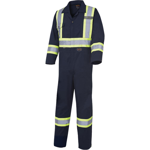 516 Coveralls, 36, Navy Blue Dufferin Supply