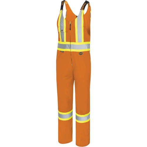 6617T Overalls, Polyester, 40, High Visibility Orange Dufferin Supply