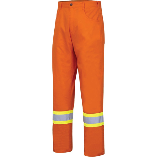 4461 Pantalon de s&eacute;curit&eacute; ultrafrais, Coton, 30, Orange haute visibilit&eacute; Dufferin Supply