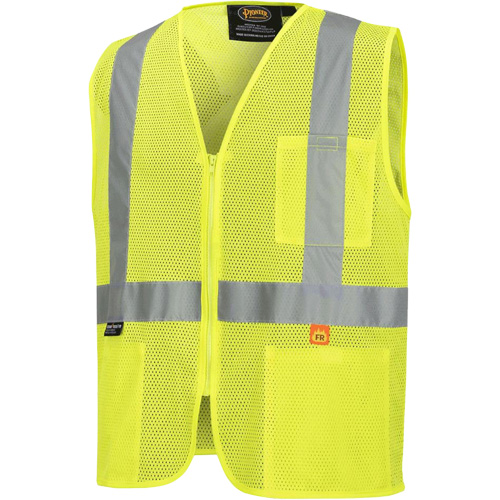 6944 Veste de s&eacute;curit&eacute; ignifuge, Jaune lime haute visibilit&eacute;, Petit, Polyester Dufferin Supply