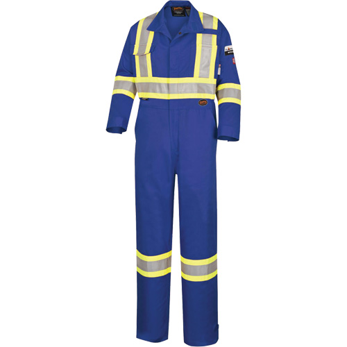5558A High-Visibility Flame-Resistant Coveralls, Size 38, Royal Blue, 11 cal/cm² Dufferin Supply
