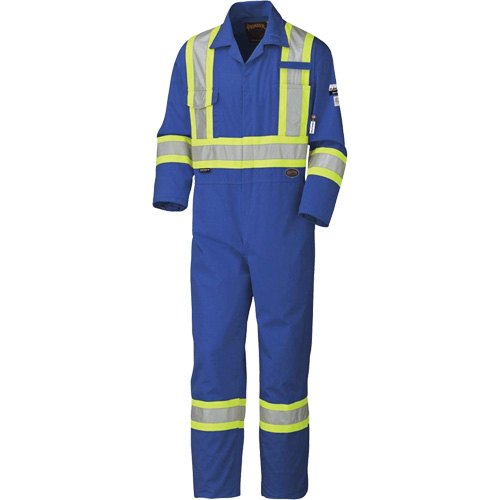 5558AT High-Visibility Flame-Resistant Coveralls, Size 40, Royal Blue, 9.5 cal/cm² Dufferin Supply