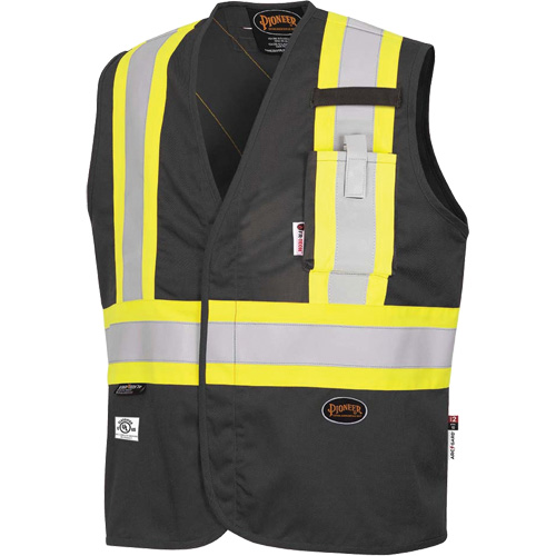 7729 Veste r&eacute;sistante aux arcs &eacute;lectriques FR-Tech, Petit, Noir, 10 cal/cm² Dufferin Supply
