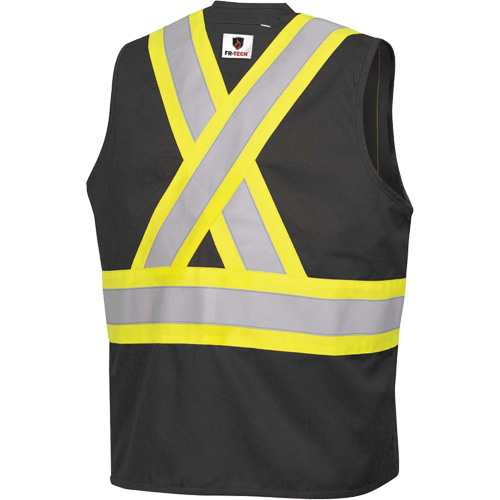 7729 Veste r&eacute;sistante aux arcs &eacute;lectriques FR-Tech, Petit, Noir, 10 cal/cm² Dufferin Supply