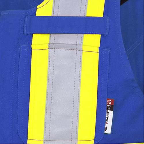 7714 FR-Tech&reg; Flame-Resistant Overalls, Small, Royal Blue Dufferin Supply
