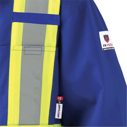 7706T FR-Tech&reg; Flame-Resistant Coverall with Leg Zippers, Size 40 (Tall), Royal Blue, 9.7 cal/cm² Dufferin Supply