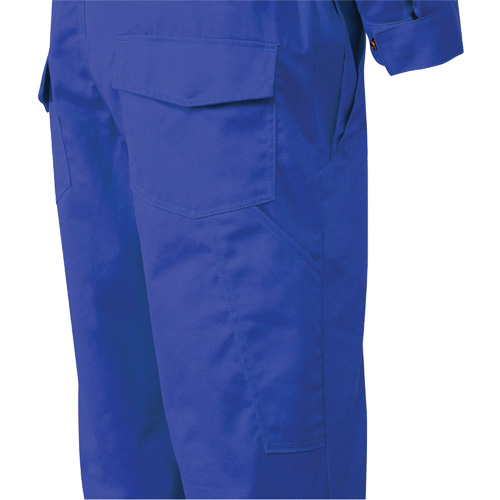 7706T FR-Tech&reg; Flame-Resistant Coverall with Leg Zippers, Size 40 (Tall), Royal Blue, 9.7 cal/cm² Dufferin Supply