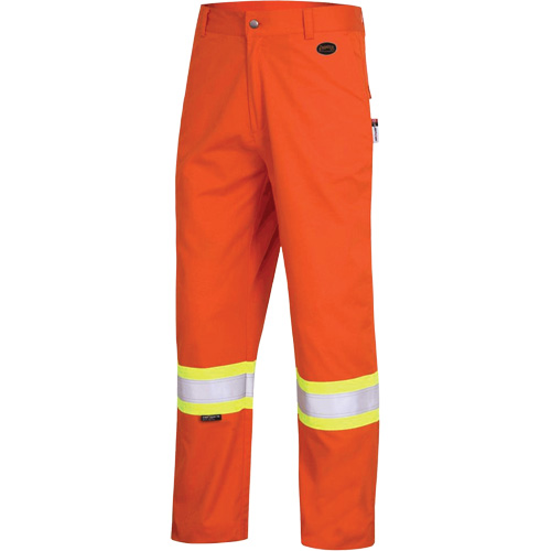 7763 Pantalon de s&eacute;curit&eacute; haute visibilit&eacute; r&eacute;sistant aux arcs &eacute;lectriques FR-Tech 88/12, 36, x 34, Orange haute visibilit&eacute;, 9,7 cal/cm² Dufferin Supply