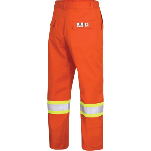 7763 Pantalon de s&eacute;curit&eacute; haute visibilit&eacute; r&eacute;sistant aux arcs &eacute;lectriques FR-Tech 88/12, 36, x 34, Orange haute visibilit&eacute;, 9,7 cal/cm² Dufferin Supply