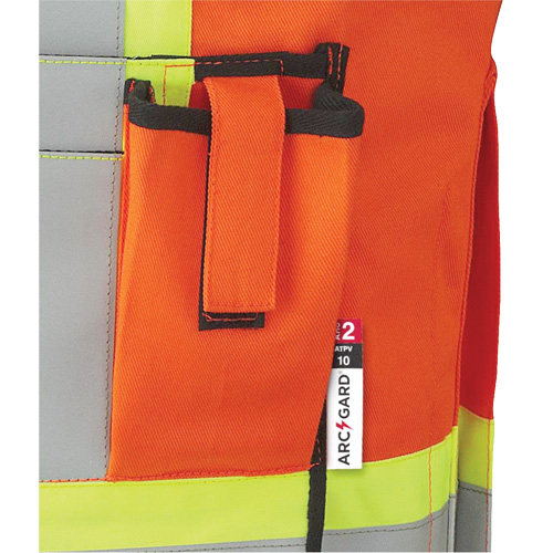 7732 Veste d'arpenteur ignifuge et r&eacute;sistant aux arcs &eacute;lectriques FR-Tech, Petit, Orange haute visibilit&eacute;, 9,7 cal/cm² Dufferin Supply