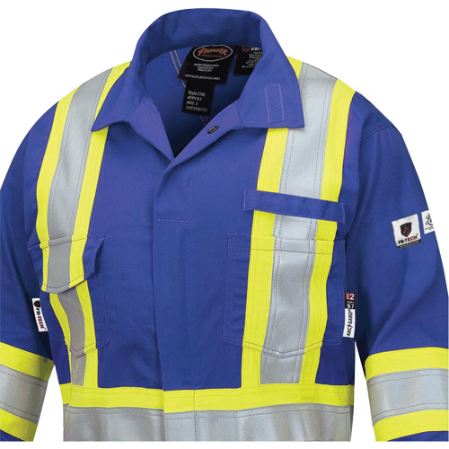 7704W FR-Tech&reg; Women's FR/Arc-Rated Coveralls, Size X-Small, Royal Blue, 10 cal/cm² Dufferin Supply
