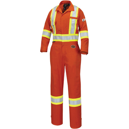 7702W FR-Tech&reg; Women's FR/Arc-Rated Coveralls, Size X-Small, High Visibility Orange, 10 cal/cm² Dufferin Supply