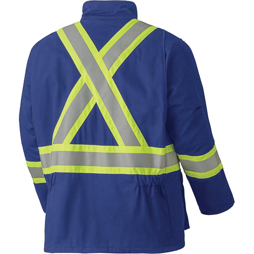 5523 Flame-Resistant Safety Parka, Small, Royal Blue, 58 cal/cm² Dufferin Supply