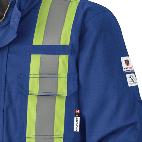 5523 Flame-Resistant Safety Parka, Small, Royal Blue, 58 cal/cm² Dufferin Supply