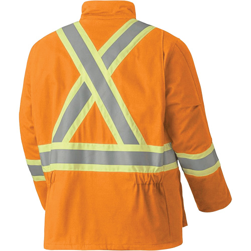 5533 Flame-Resistant Safety Parka, Small, High Visibility Orange, 58 cal/cm² Dufferin Supply