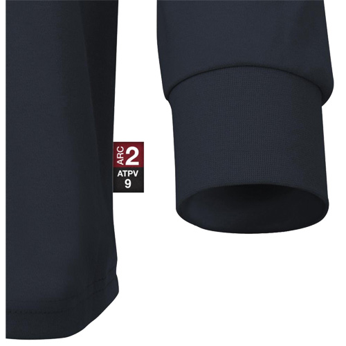 333 Flame-Resistant Long-Sleeved Shirt, Small, Navy Blue Dufferin Supply