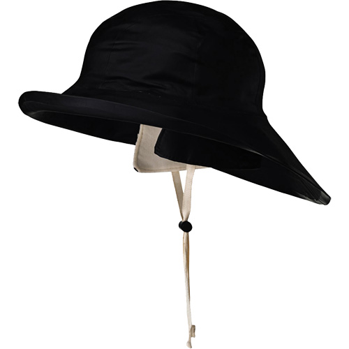 D5050 Black Dry King&reg; Offshore Traditional Sou'wester Hat, Small, Black, Rubber Dufferin Supply