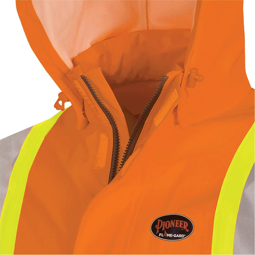 5880 Manteau de pluie ignifuge et protection contre les &eacute;clats d'arc &eacute;lectrique, T-petit, Orange haute visibilit&eacute;, 10 cal/cm² Dufferin Supply
