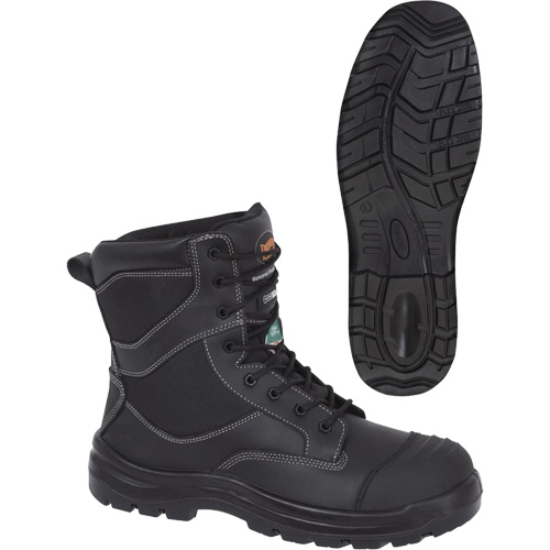 1050 Bottes de s&eacute;curit&eacute; composites noires, Cuir, Taille 14, Imperm&eacute;able Dufferin Supply
