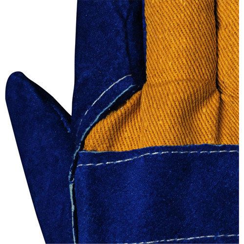 630 Gants d'appareilleur isol&eacute;s bleus, Taille unique, Paume en Cuir de vache refendu, Doublure en Boa Dufferin Supply