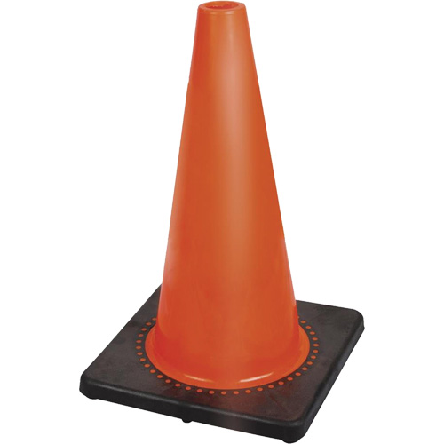 181P C&ocirc;ne de s&eacute;curit&eacute; flexible de premi&egrave;re qualit&eacute;, 18", Orange Dufferin Supply