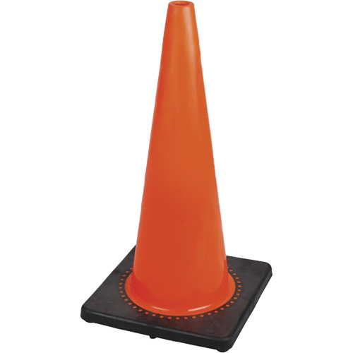 183P Premium Flexible Safety Cone, 28", Orange Dufferin Supply