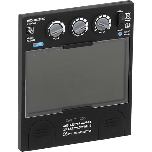 Filtre dobscurcissement automatique large &agrave; intensit&eacute; variable Advantage Plus, 5-1/4" la x 4-1/2" h Champ de vision, Pour utilisation avec S26200 Dufferin Supply