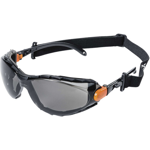 XPS502 Sealed Safety Glasses, Smoke Lens, Anti-Fog/Anti-Scratch Dufferin Supply