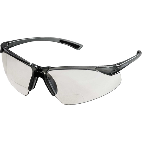 XM340RX Safety Glasses with 2X Magnification, Clear Lens, Anti-Scratch, ANSI Z87+/Meets/Exceeds CSA Z94.3 Dufferin Supply