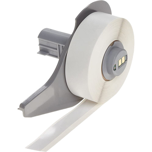 Ruban adh&eacute;sif permanent toutes saisons pour &eacute;tiquettes, Vinyle, Blanc, Largeur de 0,5" Dufferin Supply