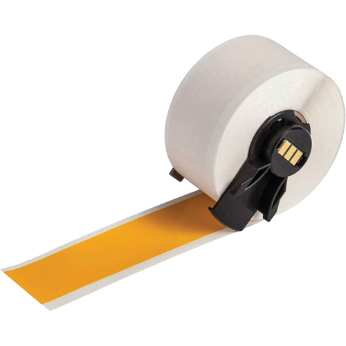 Multi-Purpose Label Tape, Vinyl, Yellow, 1" Width Dufferin Supply