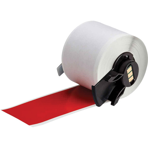 Multi-Purpose Label Tape, Vinyl, Red, 1.9" Width Dufferin Supply
