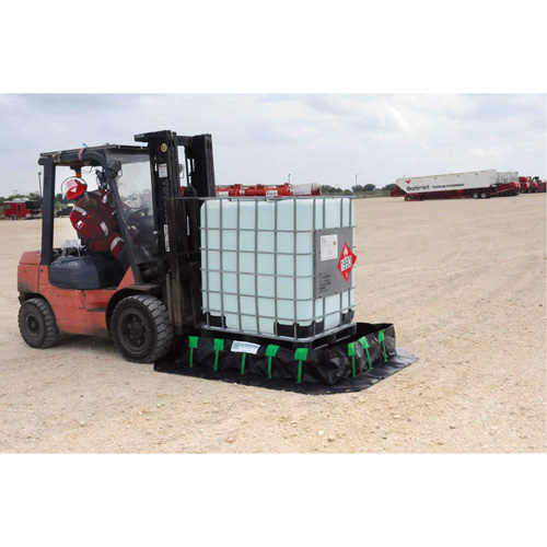 Ultra-Containment Berm&reg;, 179 US gal. Capacity, 4' W x 6' L x 12" H, Stake Wall Dufferin Supply