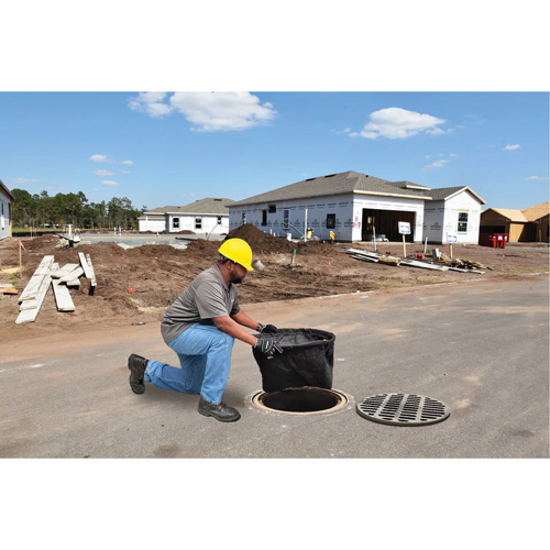 Bac de r&eacute;tention rond Ultra-Drain Guard avec orifice de trop-plein, Huile & s&eacute;diments, 22" - 25" lo x 22" - 25" la Dufferin Supply