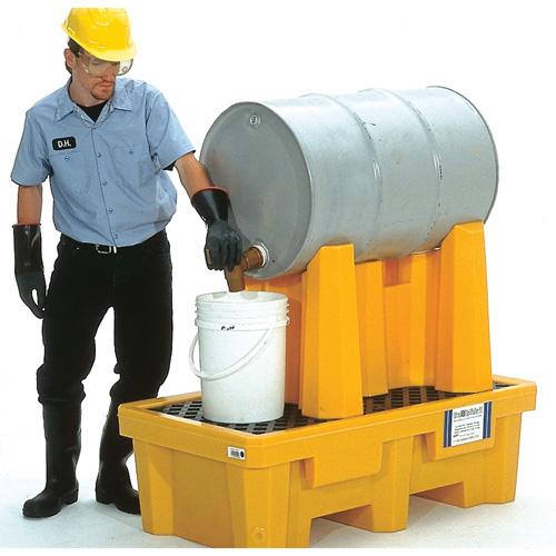 Syst&egrave;me de confinement Ultra-Drum pour 1 baril avec drain, 52" lo x 29" la x 49,5" ha, 750 gal. US Capacit&eacute; Dufferin Supply
