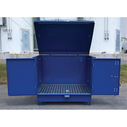 Ultra-Hard Top S4 Steel Spill Pallet, 61" L x 54.4" W x 52" H, 4700 lbs. Load Capacity Dufferin Supply