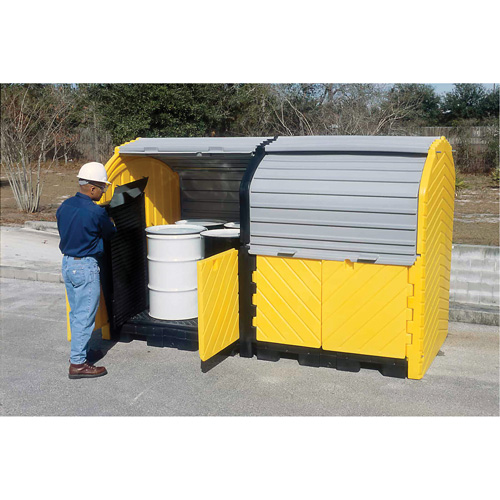 Kit dextension avec drain pour Ultra-Hard Top Spill Pallets, 64" lo x 79" la x 62" h, Capacit&eacute; de charge 9000 lb Dufferin Supply