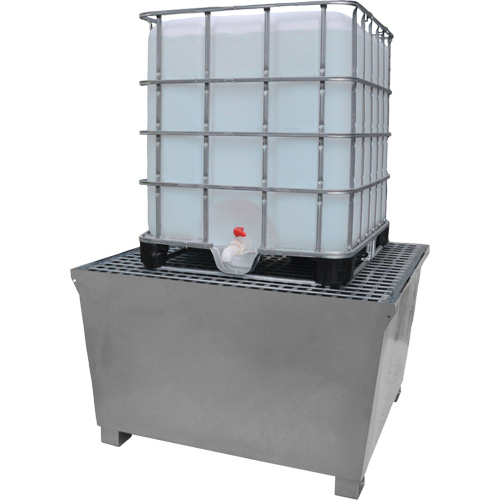 Steel Ultra-IBC Spill Pallet&reg;, 370 US gal. Spill Capacity, 57.6" x 34.7" x 56.9" Dufferin Supply