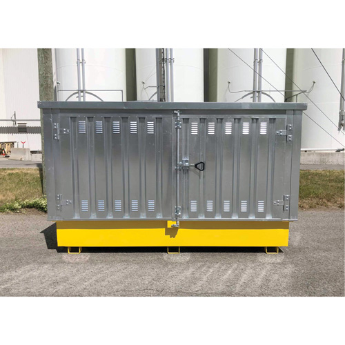Ultra-Twin IBC en acier avec couvercle rigide, 123,4" lo x 73,4" la x 66,4" h, Capacit&eacute; de charge 12250 lb Dufferin Supply