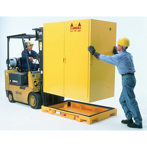 Double Drum Ultra-Safety Cabinet Bladder System, 63" lo x 38,5" la x 6,3" h, Capacit&eacute; de charge 3000 lb Dufferin Supply