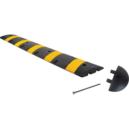 Speed Bump Kit, Rubber, 6' L x 11" W x 2" H Dufferin Supply