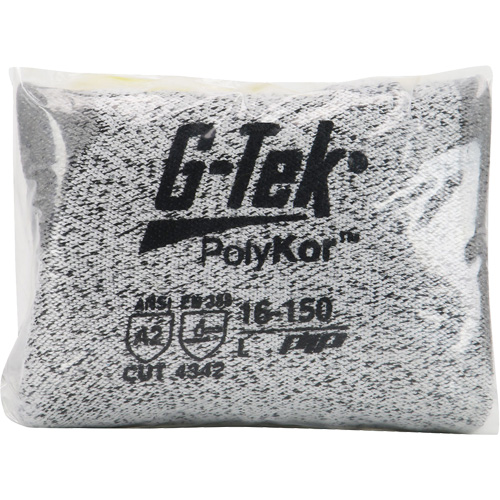 Gants r&eacute;sistants aux coupures G-Tek en tricot sans couture, Taille T-petit, Calibre 13, Rev&ecirc;tement Polyur&eacute;thane, Enveloppe en PolyKor, ASTM ANSI niveau A2/EN 388 niveau B Dufferin Supply