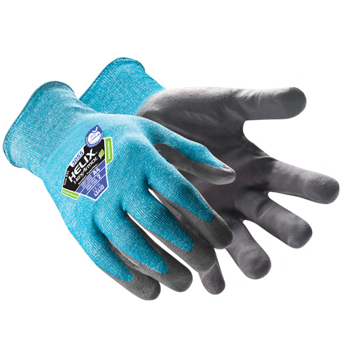 Helix&reg; 3055 Bamboo TwinFlex&reg; Cut-Resistant Gloves, Size 5/2X-Small, 18 Gauge, Nitrile Coated, HPPE/Polyamide Shell, ASTM ANSI Level A4 Dufferin Supply