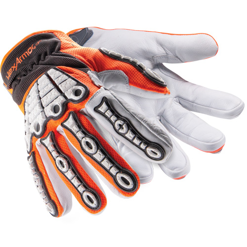 Gants r&eacute;sistants aux chocs Chrome SLT Oasis 4073, 6/T-petit, Paume en Ch&egrave;vre, Poignet Boucle et crochet Dufferin Supply