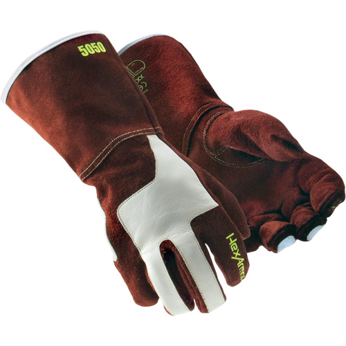 Gants de soudage HeatArmor 5050, Cuir de vache refendu, Taille Petit/7 Dufferin Supply