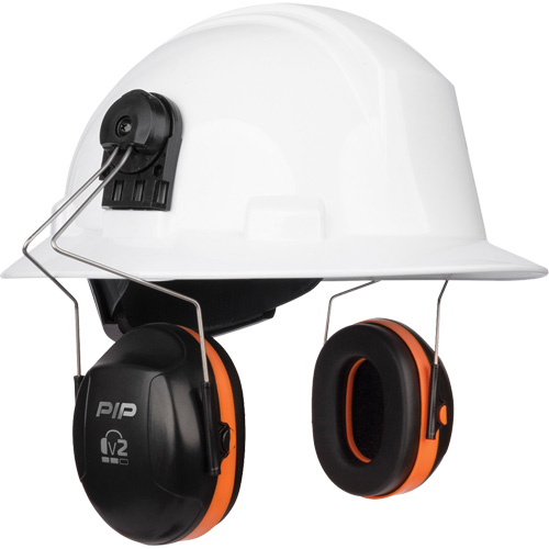 Dynamic V2 Passive Ear Muffs, Cap Mount, 25 NRR dB Dufferin Supply